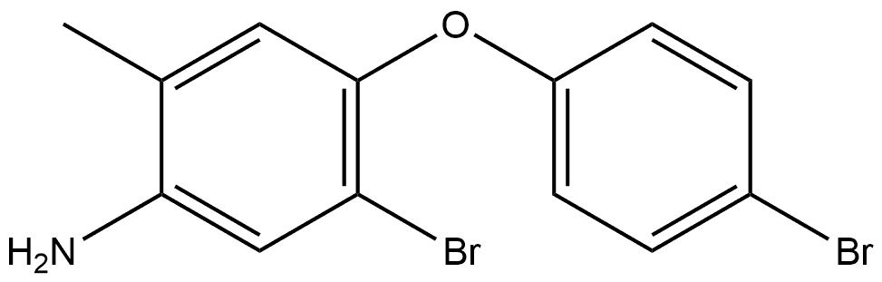 5-Bromo-4-(4-bromophenoxy)-2-methylbenzenamine Structure