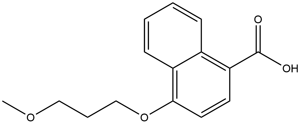 4-(3-Methoxypropoxy)-1-naphthalenecarboxylic acid Structure