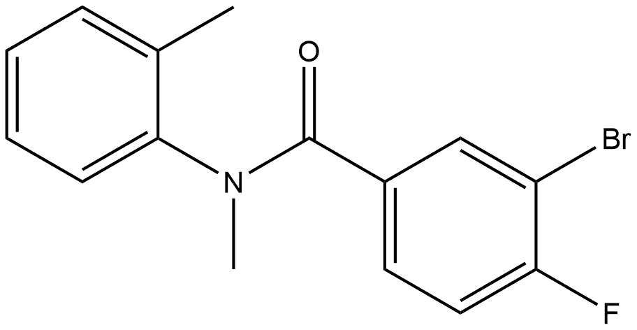 3-Bromo-4-fluoro-N-methyl-N-(2-methylphenyl)benzamide Structure