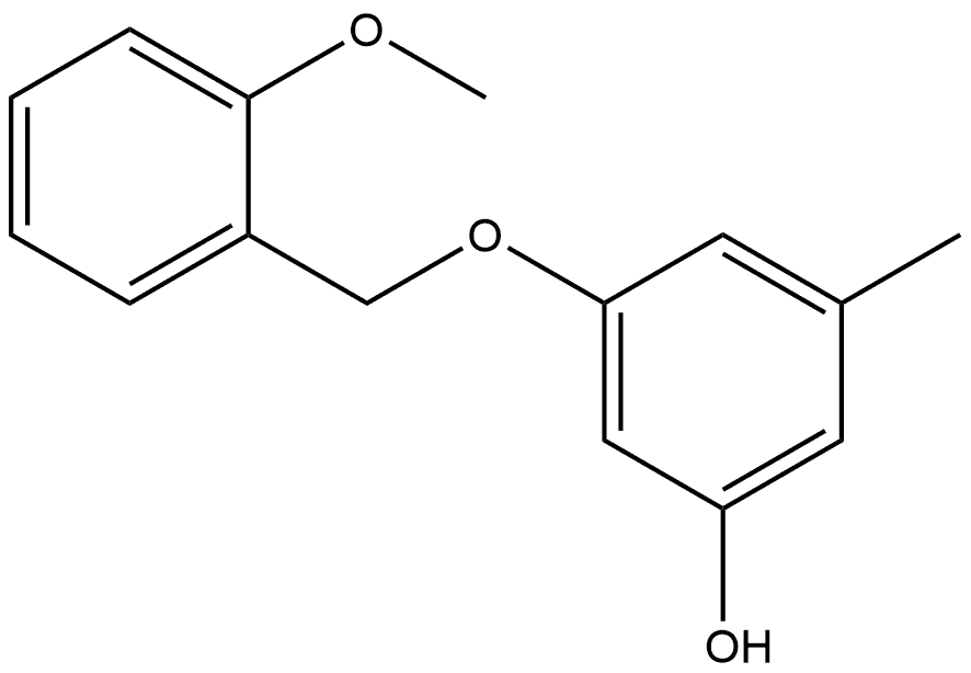 3-[(2-Methoxyphenyl)methoxy]-5-methylphenol Structure