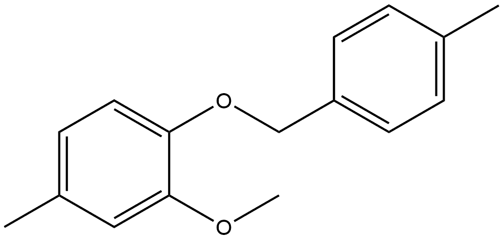 2-Methoxy-4-methyl-1-[(4-methylphenyl)methoxy]benzene Structure