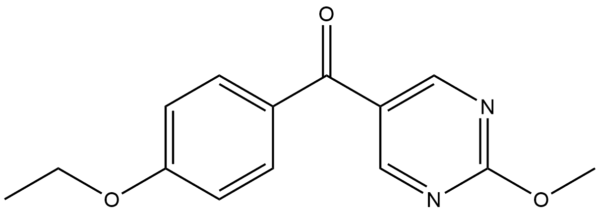 (4-Ethoxyphenyl)(2-methoxy-5-pyrimidinyl)methanone Structure