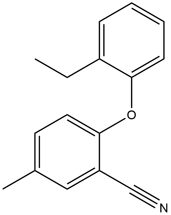 2-(2-Ethylphenoxy)-5-methylbenzonitrile Structure