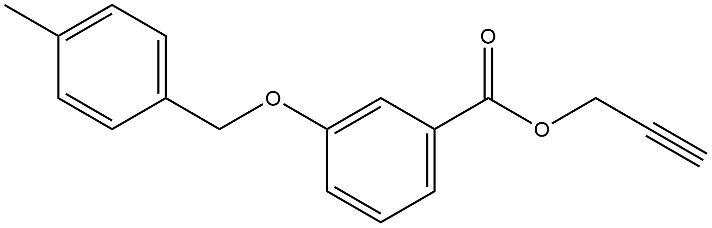 2-Propyn-1-yl 3-[(4-methylphenyl)methoxy]benzoate Structure