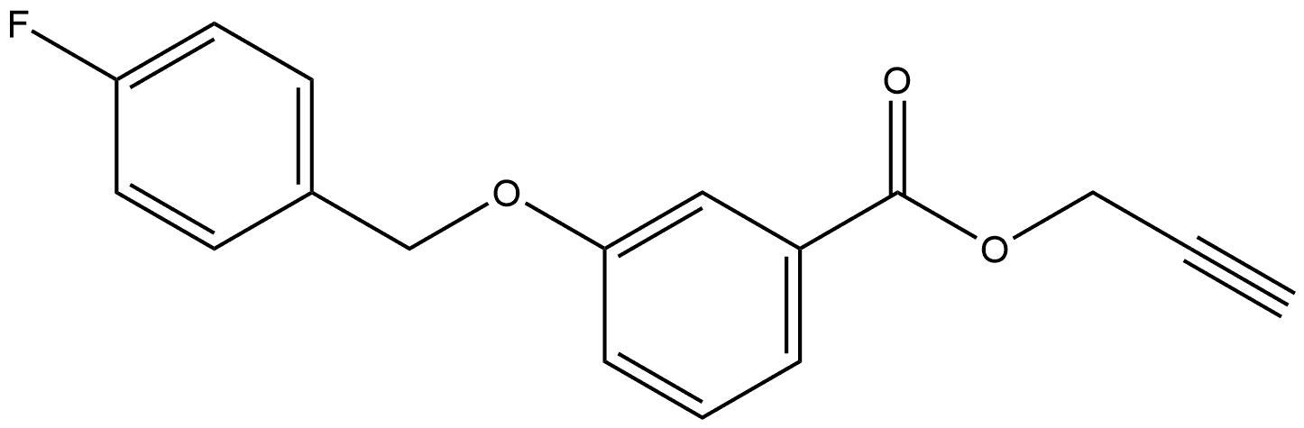 2-Propyn-1-yl 3-[(4-fluorophenyl)methoxy]benzoate Structure