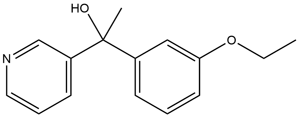 α-(3-Ethoxyphenyl)-α-methyl-3-pyridinemethanol Structure