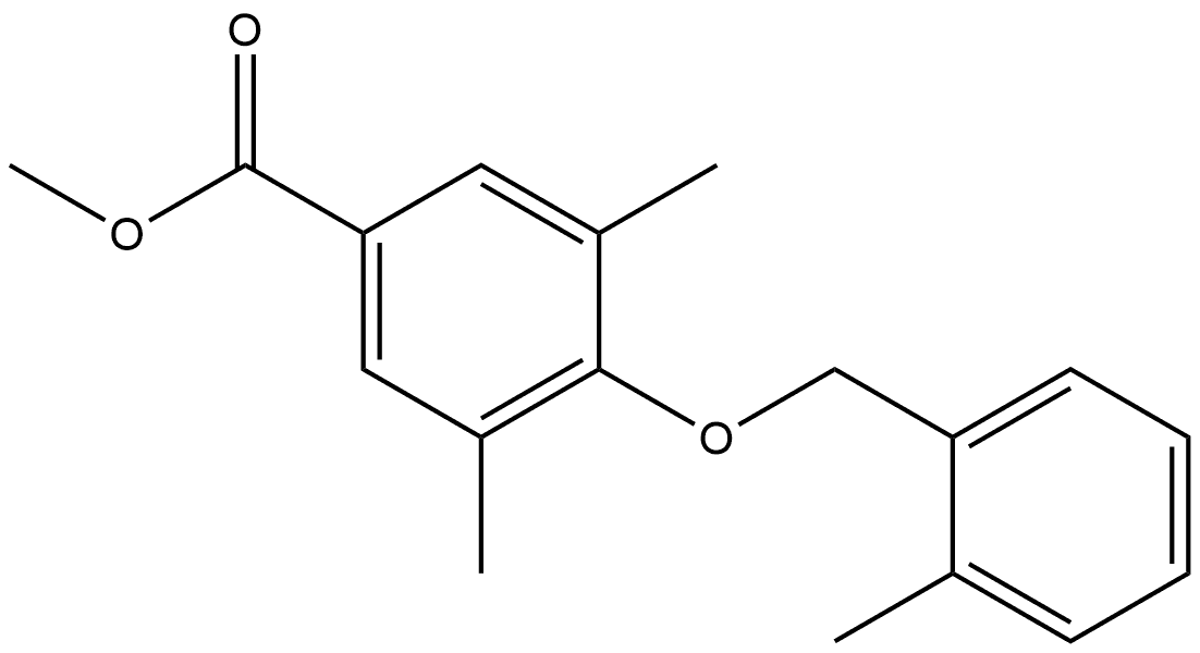 Methyl 3,5-dimethyl-4-[(2-methylphenyl)methoxy]benzoate Structure