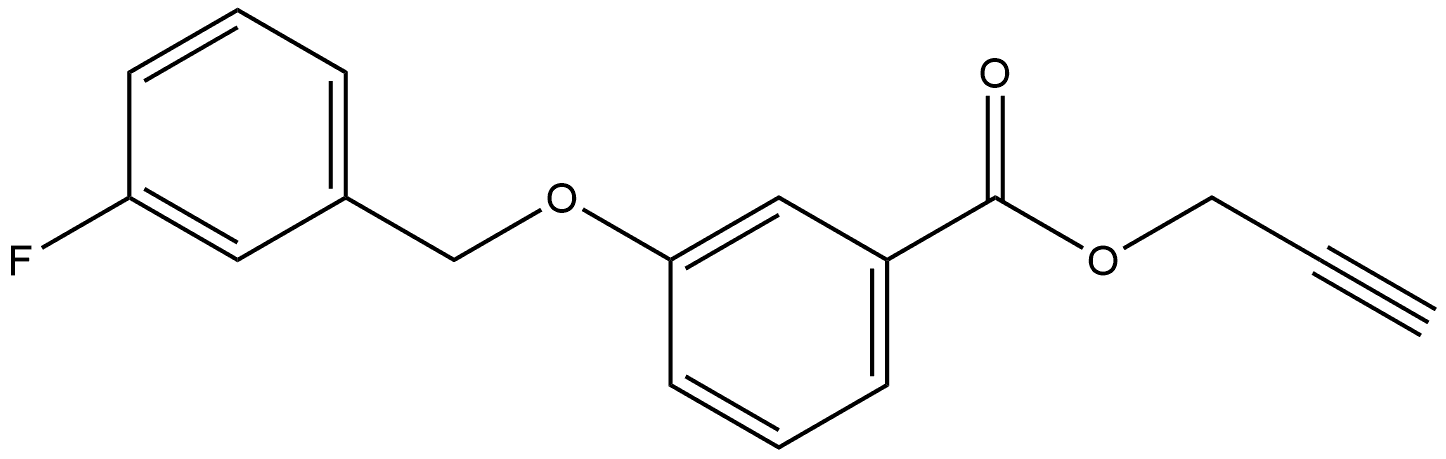 2-Propyn-1-yl 3-[(3-fluorophenyl)methoxy]benzoate Structure