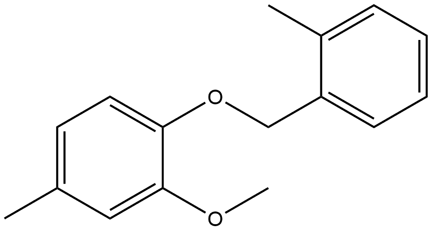 2-Methoxy-4-methyl-1-[(2-methylphenyl)methoxy]benzene Structure