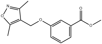 Methyl 3-[(3,5-dimethyl-4-isoxazolyl)methoxy]benzoate Structure