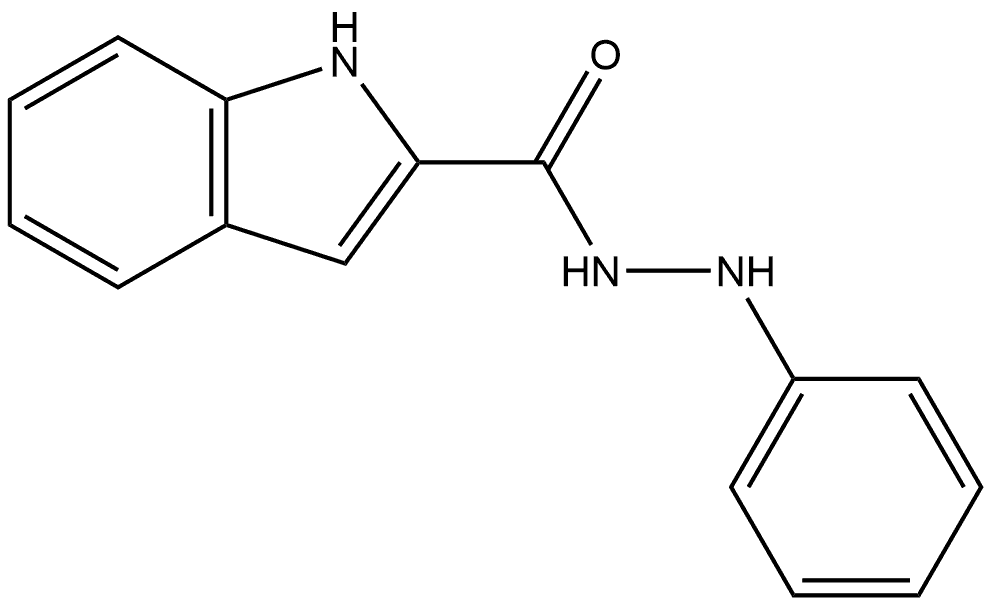 1H-Indole-2-carboxylic acid, 2-phenylhydrazide Structure