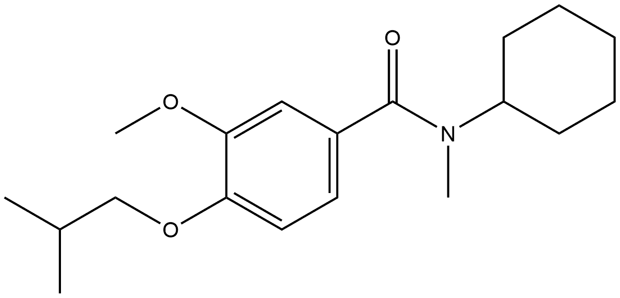 N-Cyclohexyl-3-methoxy-N-methyl-4-(2-methylpropoxy)benzamide Structure