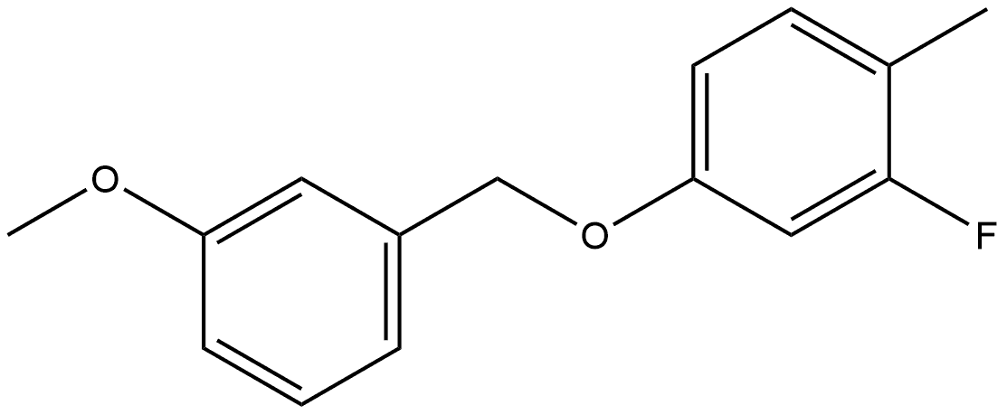 2-Fluoro-4-[(3-methoxyphenyl)methoxy]-1-methylbenzene Structure