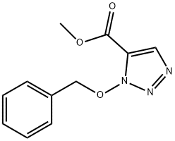 1H-1,2,3-Triazole-5-carboxylic acid, 1-(phenylmethoxy)-, methyl ester Structure