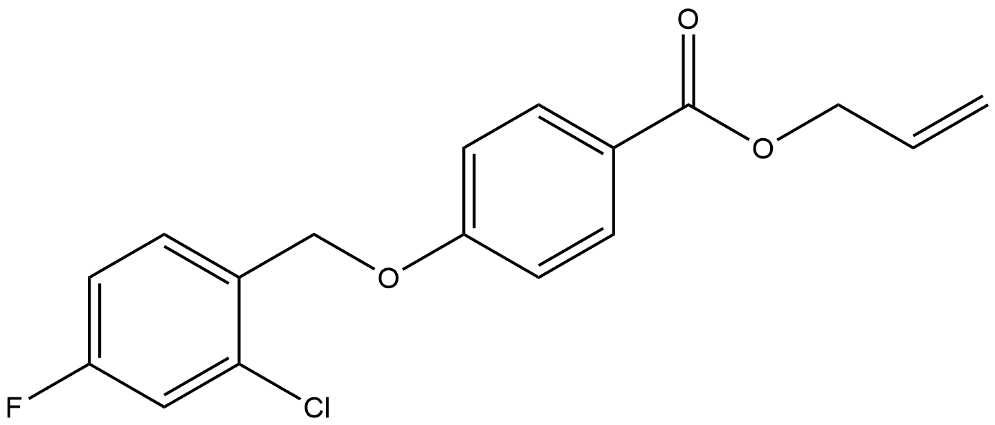 2-Propen-1-yl 4-[(2-chloro-4-fluorophenyl)methoxy]benzoate Structure