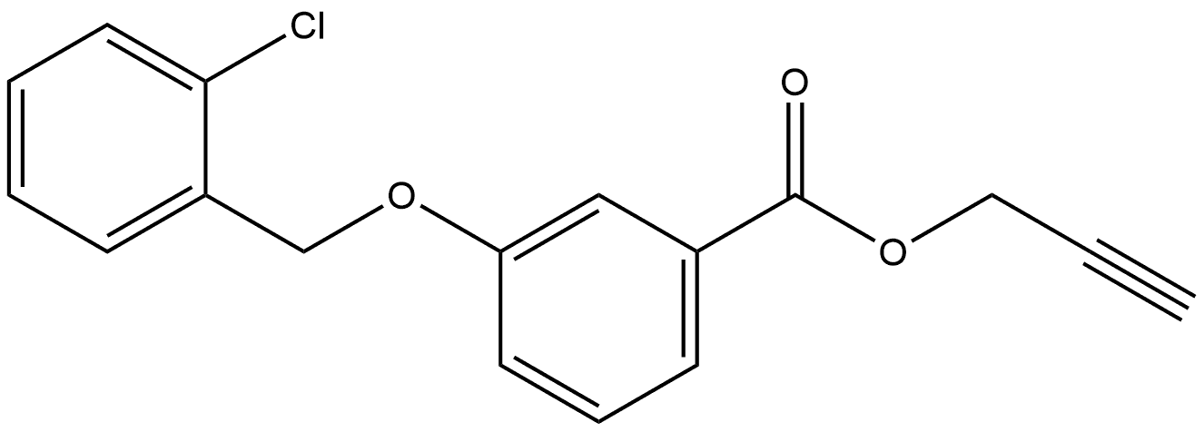 2-Propyn-1-yl 3-[(2-chlorophenyl)methoxy]benzoate Structure