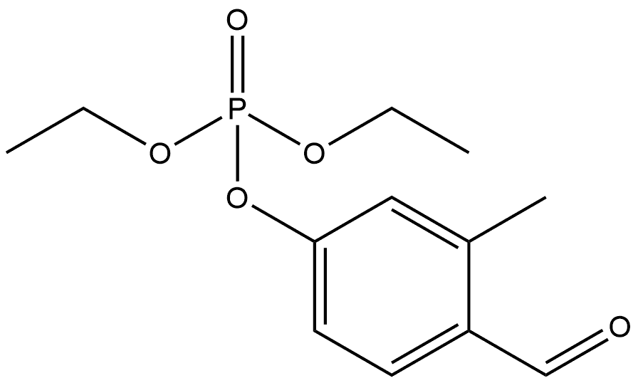 Phosphoric acid, diethyl ester, ester with 4,2-cresotaldehyde Structure