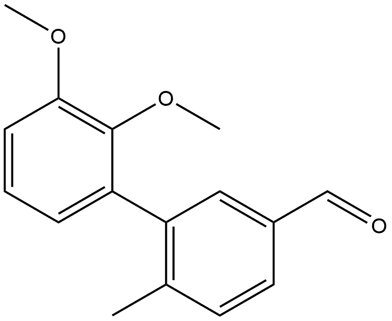 2',3'-Dimethoxy-6-methyl[1,1'-biphenyl]-3-carboxaldehyde Structure