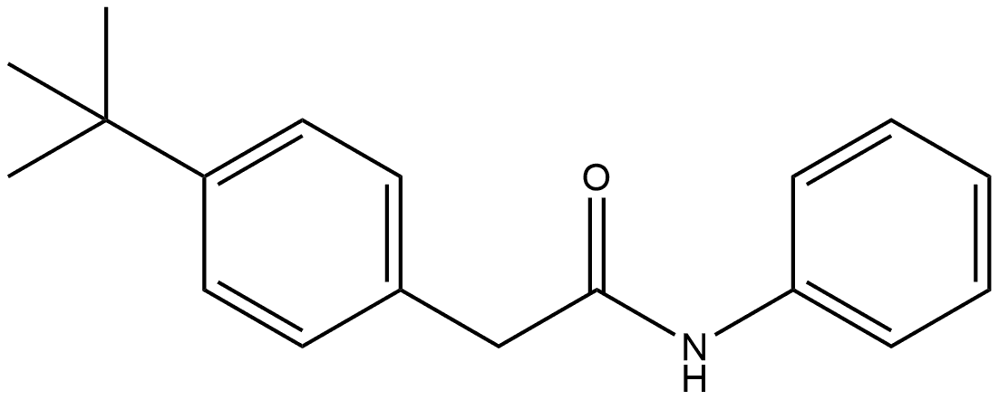 4-(1,1-Dimethylethyl)-N-phenylbenzeneacetamide Structure