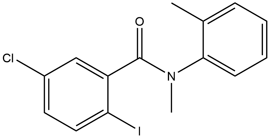 5-Chloro-2-iodo-N-methyl-N-(2-methylphenyl)benzamide Structure