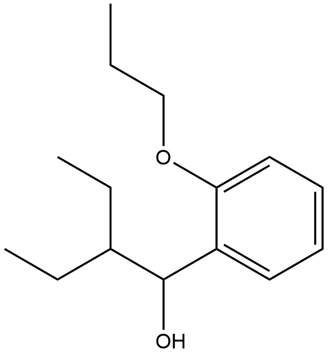 α-(1-Ethylpropyl)-2-propoxybenzenemethanol Structure