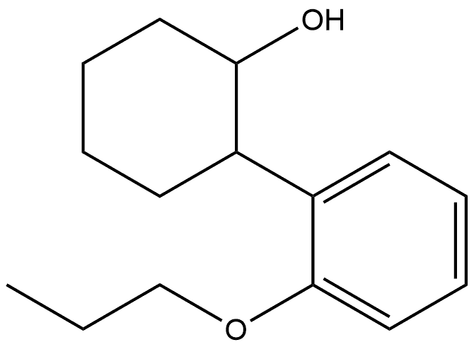 2-(2-Propoxyphenyl)cyclohexanol Structure