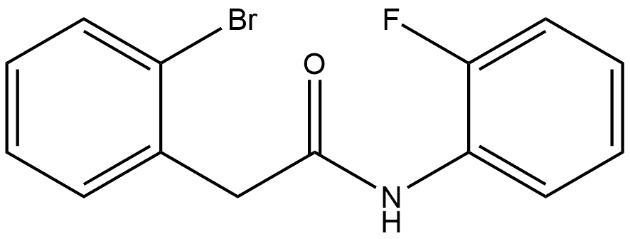 2-Bromo-N-(2-fluorophenyl)benzeneacetamide Structure