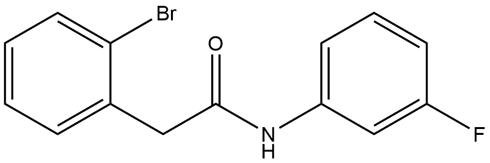 2-Bromo-N-(3-fluorophenyl)benzeneacetamide Structure