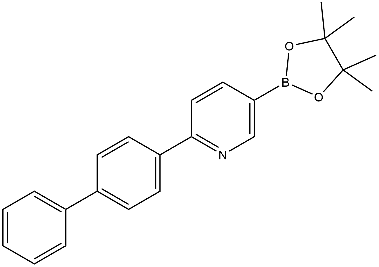 2-[1,1'-Biphenyl]-4-yl-5-(4,4,5,5-tetramethyl-1,3,2-dioxaborolan-2-yl)pyridine Structure