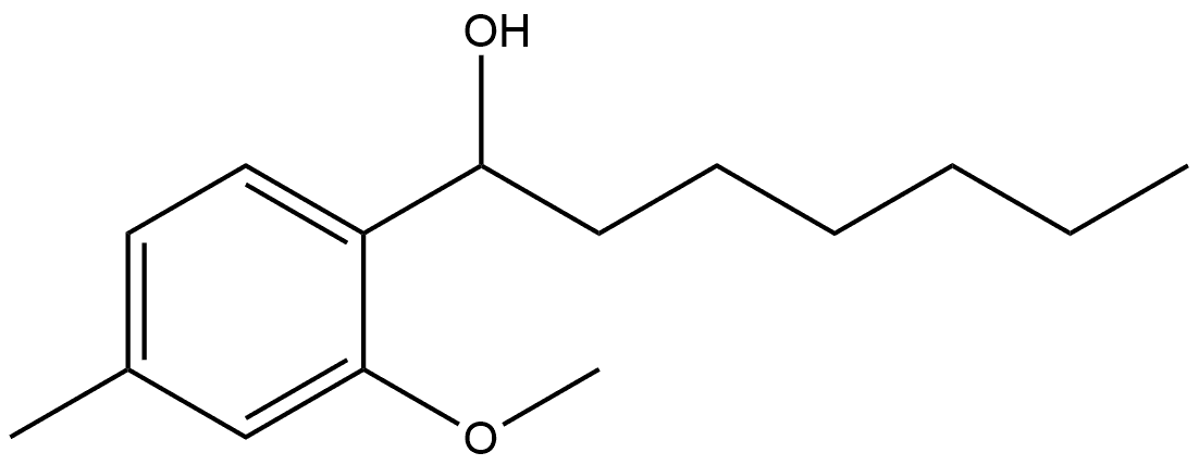 α-Hexyl-2-methoxy-4-methylbenzenemethanol Structure