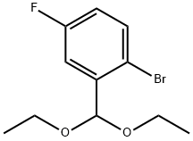 1-bromo-2-(diethoxymethyl)-4-fluorobenzene Structure