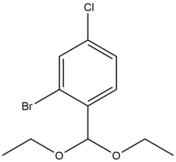 2-Bromo-4-chloro-1-(diethoxymethyl)benzene Structure