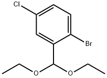 1-bromo-4-chloro-2-(diethoxymethyl)benzene Structure