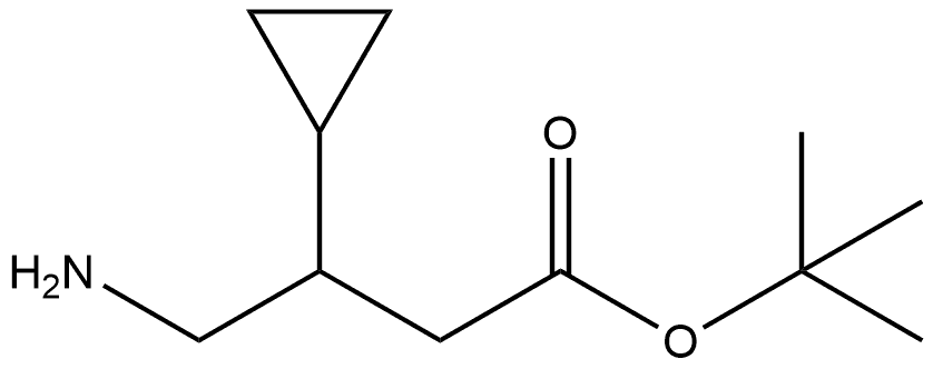 tert-butyl 4-amino-3-cyclopropylbutanoate Structure