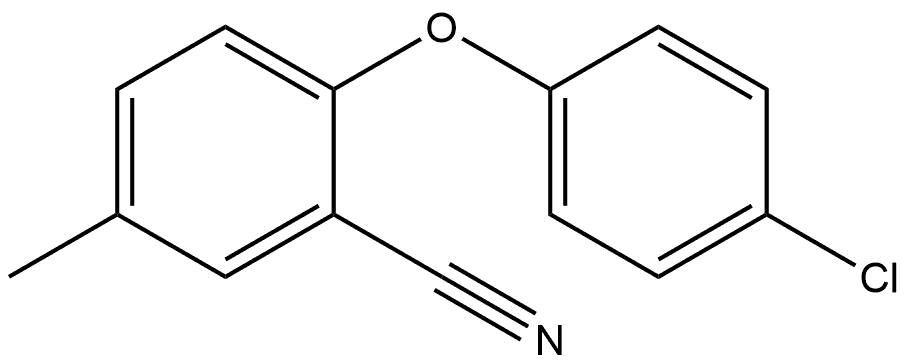 2-(4-Chlorophenoxy)-5-methylbenzonitrile Structure