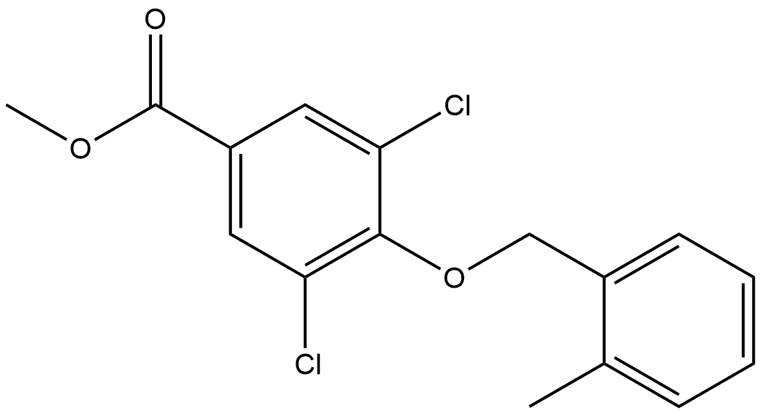 Methyl 3,5-dichloro-4-[(2-methylphenyl)methoxy]benzoate Structure