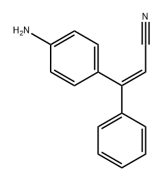 2-Propenenitrile, 3-(4-aminophenyl)-3-phenyl-, (Z)- (9CI) Structure