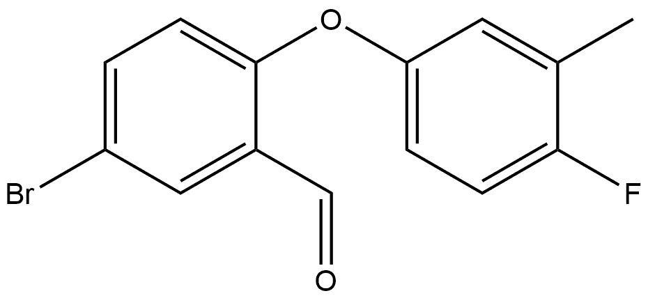 5-Bromo-2-(4-fluoro-3-methylphenoxy)benzaldehyde Structure