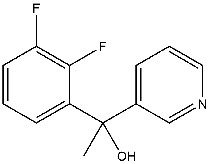 α-(2,3-Difluorophenyl)-α-methyl-3-pyridinemethanol Structure