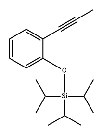 Benzene, 1-(1-propyn-1-yl)-2-[[tris(1-methylethyl)silyl]oxy]- 구조식 이미지