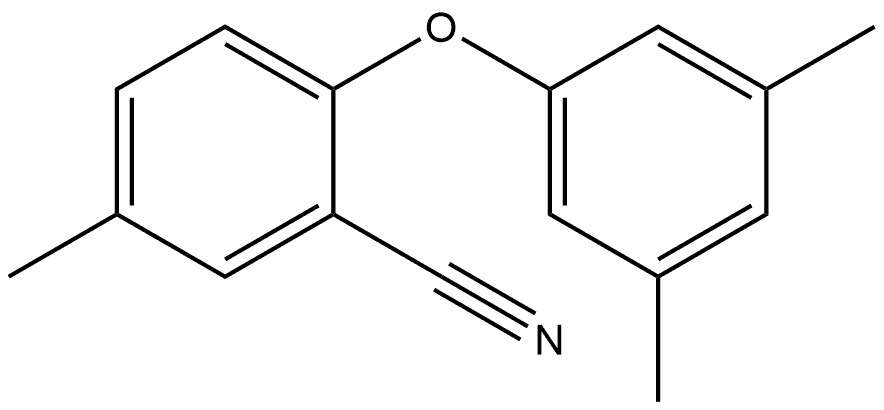 2-(3,5-Dimethylphenoxy)-5-methylbenzonitrile Structure