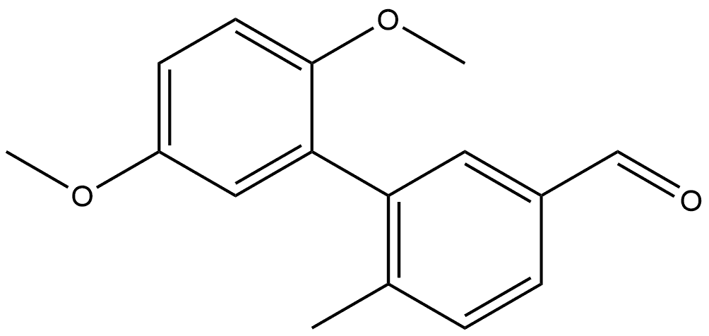 2',5'-Dimethoxy-6-methyl[1,1'-biphenyl]-3-carboxaldehyde Structure