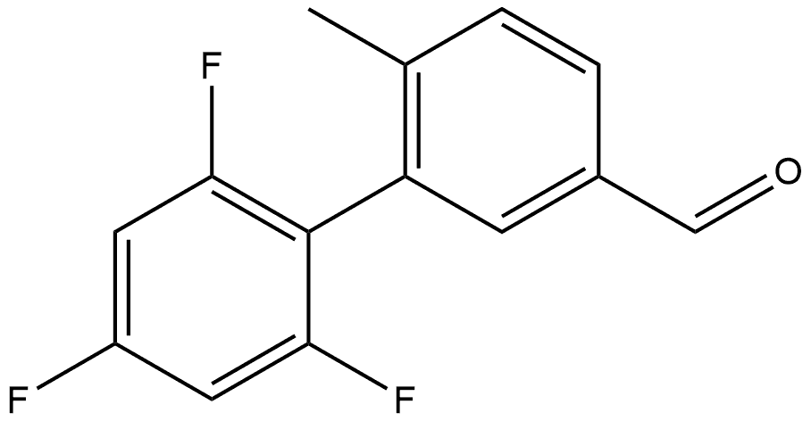 2',4',6'-Trifluoro-6-methyl[1,1'-biphenyl]-3-carboxaldehyde Structure