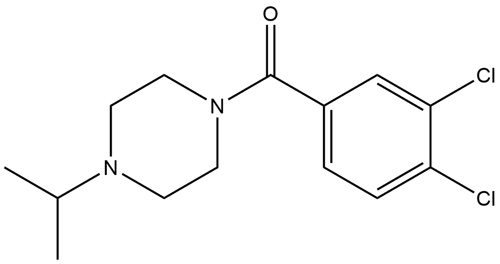 (3,4-Dichlorophenyl)[4-(1-methylethyl)-1-piperazinyl]methanone Structure