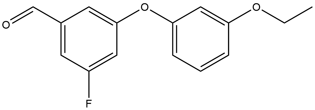 3-(3-Ethoxyphenoxy)-5-fluorobenzaldehyde Structure