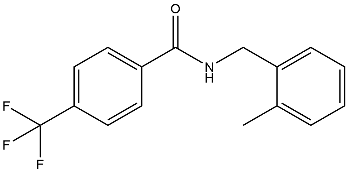 N-[(2-Methylphenyl)methyl]-4-(trifluoromethyl)benzamide Structure