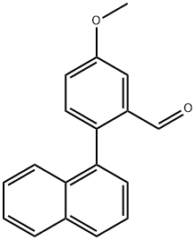 Benzaldehyde, 5-methoxy-2-(1-naphthalenyl)- Structure