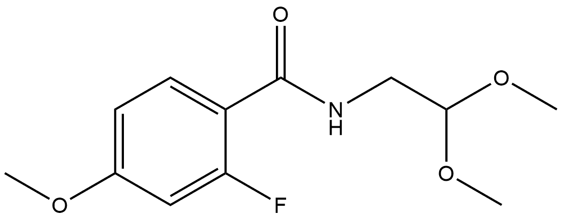 N-(2,2-Dimethoxyethyl)-2-fluoro-4-methoxybenzamide Structure