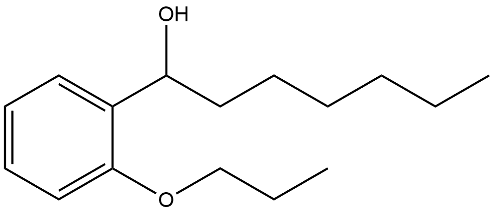 α-Hexyl-2-propoxybenzenemethanol Structure