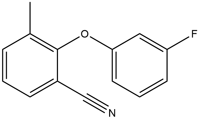 2-(3-Fluorophenoxy)-3-methylbenzonitrile Structure